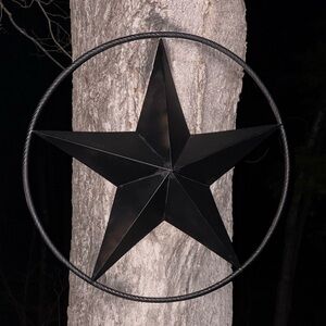 Rustic Metal Star Wall Decor